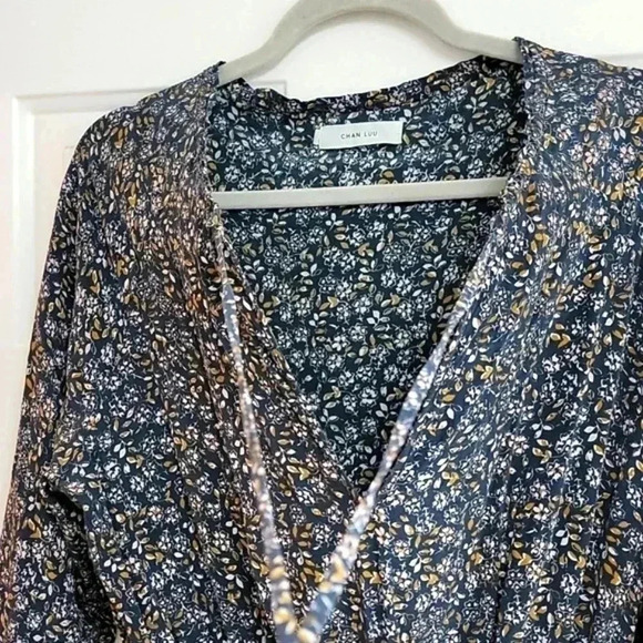 Chan Luu Floral Maxi dress 100% silk - Picture 5 of 10